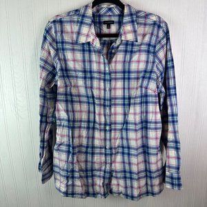 Talbots Plaid Button Down Size‎ XL